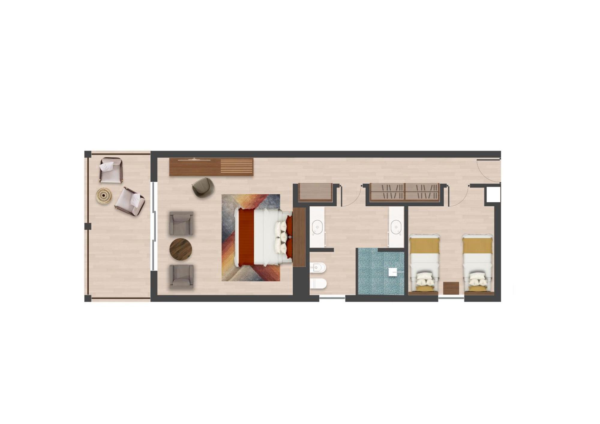 Hotel The Mora Zanzibar Matemwe  Exterior foto A floorplan of a typical suite