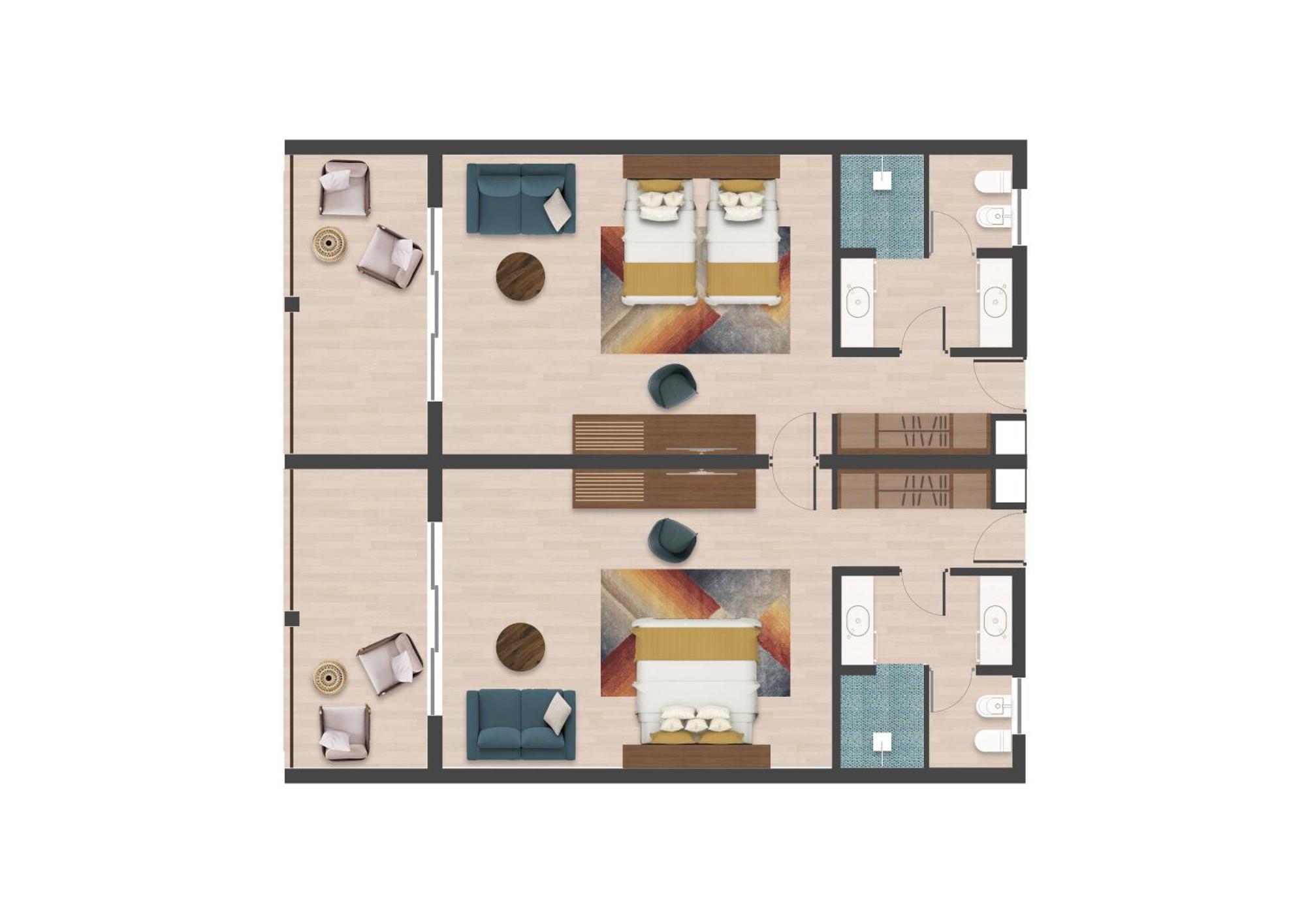 Hotel The Mora Zanzibar Matemwe  Exterior foto Floorplan of a typical apartment